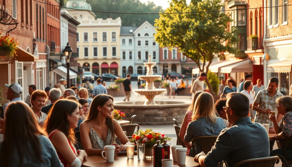 vibrant community scene